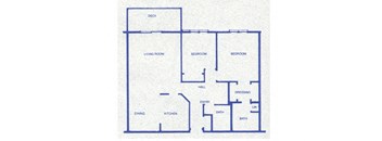 the floor plan of a house with blue floors