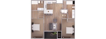 2 bed 2 bath 1095 sq ft
