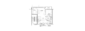 A floor plan of a house with labeled rooms and dimensions.