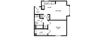 1 Bedroom, 1 Bathroom