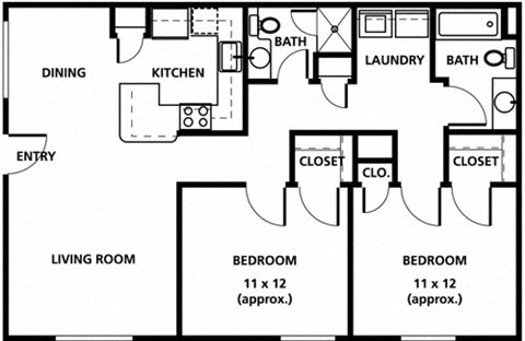 a diagram of a floor plan of a house