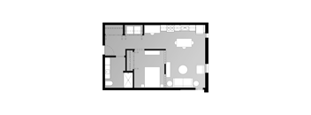 a floor plan of a stadium with a green field