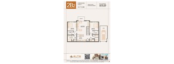 2B2 Floorplan at Alta Apartments, Pewaukee, WI