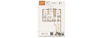 2E Floorplan at Alta Apartments, Pewaukee