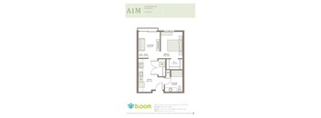 1 Bed Floorplan at Bloom, Monona, Wisconsin