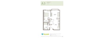A3 Floorplan at Bloom, Monona, WI, 53716