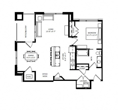 A6 Floor Plan at Two Points Crossing, Wisconsin