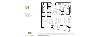 a black and white floor plan of a house