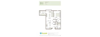 B1 Floorplan at Bloom, Monona, Wisconsin