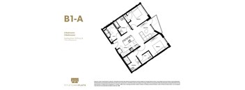 a floor plan of a bedroom apartment