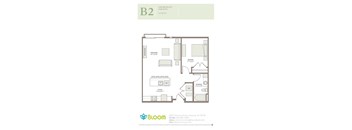 B2 Floorplan at Bloom, Monona