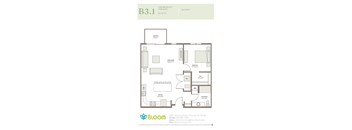 1 Bedroom Floorplan at Bloom, Wisconsin