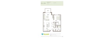 B33M Floorplan at Bloom, Monona, WI
