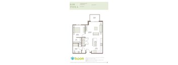 B3M Type A Floorplan at Bloom, Monona, 53716