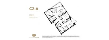 a floor plan of a bedroom apartment