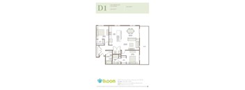 D1 Floorplan at Bloom, Monona, 53716