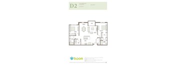 D2 Floorplan at Bloom, Monona, Wisconsin