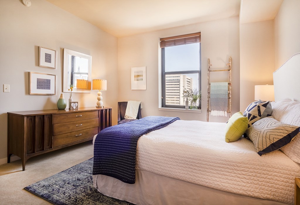 Comfortable Bedroom With Large Window at Grand Wisconsin, Milwaukee, WI, 53203