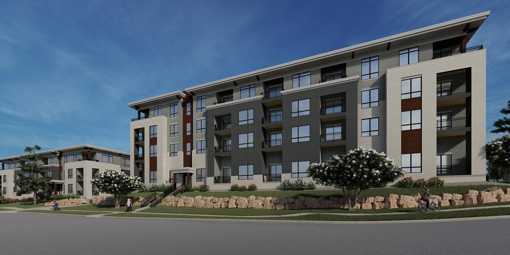 Apartment Building Exterior at Two Points Crossing, Madison