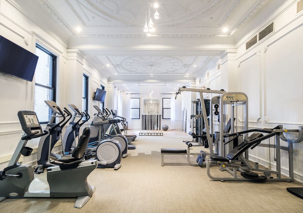 A spacious gym with a variety of exercise equipment A spacious gym with a variety of exercise equipment at Grand Wisconsin, Milwaukee, WI, Wisconsin , 53203