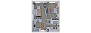 a1 floor plan  1 bedroom with 1 bathroom