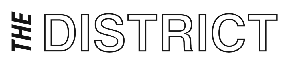 The District logo with a green background.