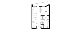 floor plan of 55 north luxury apartments to rent in the north end of boston