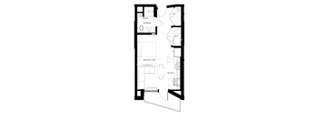 floor plan of 55 north luxury apartments to rent in the north end of boston