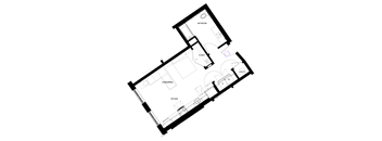 a black and white floor plan of a house