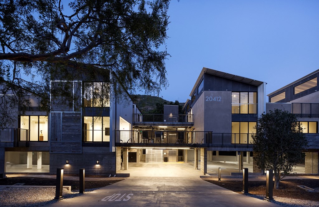 ArtLofts Main Driveway Nightview