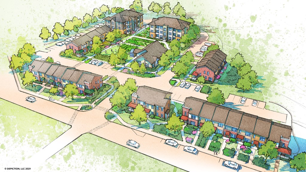 Community Green rendering