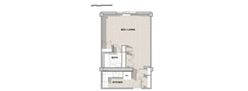a floor plan of a small apartment