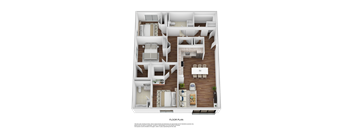 3 bedroom 3 d floorplan