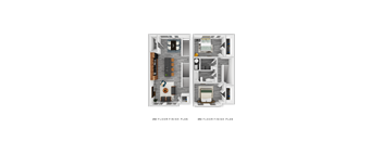 a floor plan of a 2100 sq ft apartment