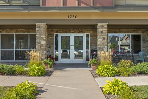 The front of a building with the number 1730 on it.