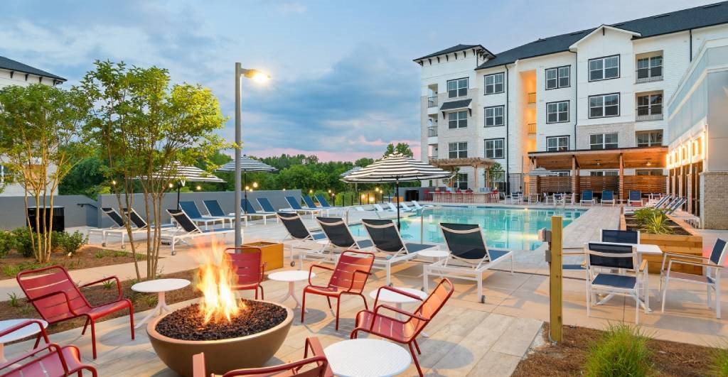 a swimming pool at The Eddy at Riverview, Smyrna, GA
