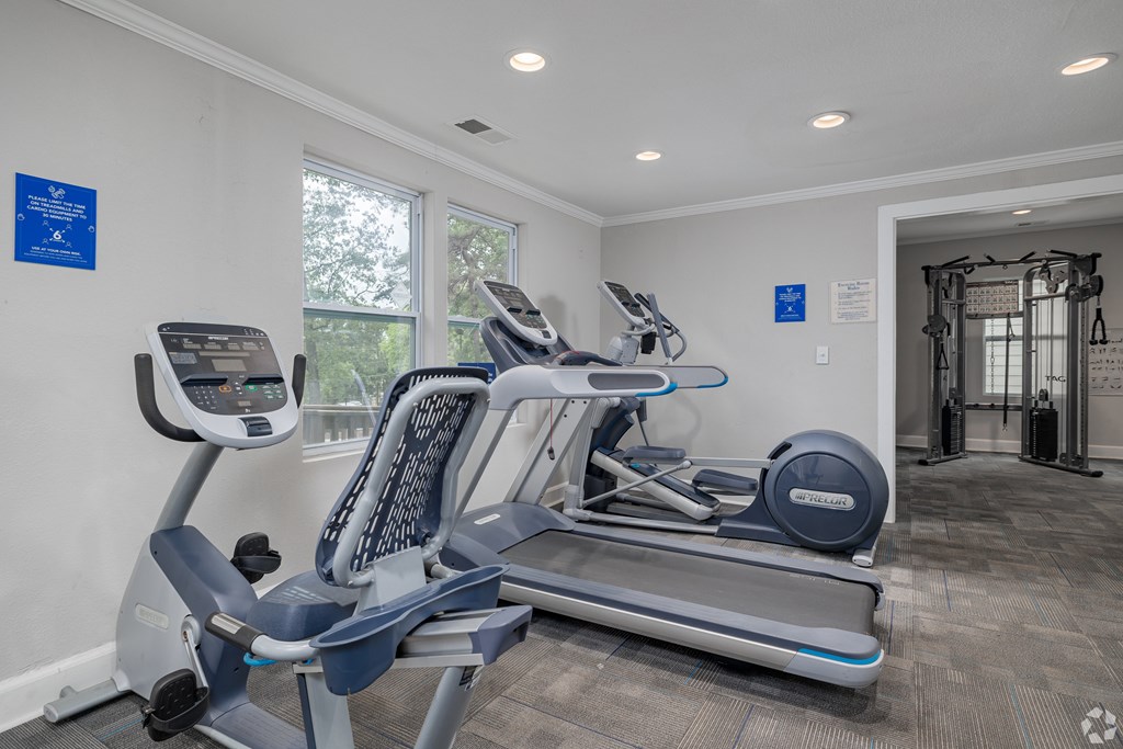 A Gym With a Treadmill at Avondale Place Apartments, Avondale Estates, GA, 30002