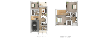 2 bed 2 bath B at The Exchange at Crestview Apartments, Crestview, Florida