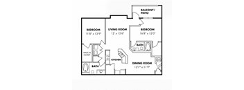 2 Bedroom/2 Bath B