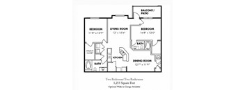 2 Bedroom/2 Bath with Garage