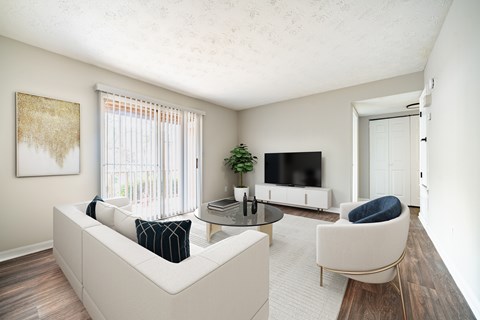 Living Room at Mountain Place Apartments, Stone Mountain