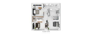 B1D Floor Plan at The 600 Apartments, Alabama, 35203