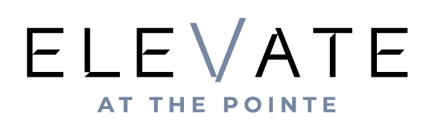 The image features the word "ELEVATE" in large letters with the phrase "AT THE POINTE" underneath.