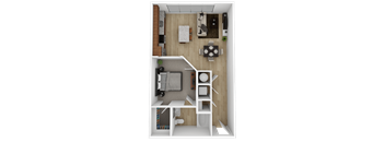 1 bed 1 bath at The Percy Apartments, Nashville, TN, 37214