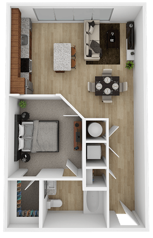 1 bed 1 bath at The Percy Apartments, Nashville, TN, 37214