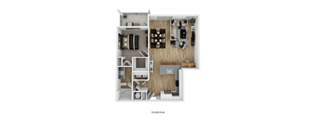 1 bed 1 bath B at The Hendry Apartments, Florida