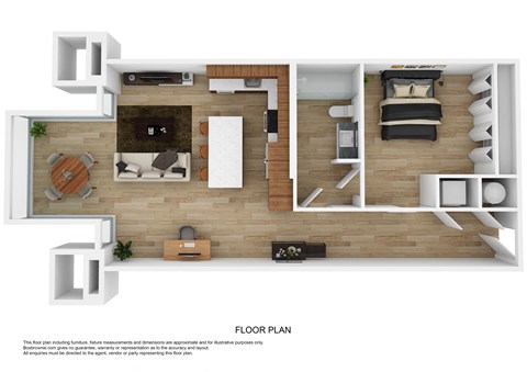A1A Floor Plan at The 600, Birmingham Alabama