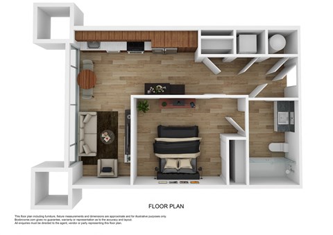 A2D Floor Plan at The 600, Alabama, 35203