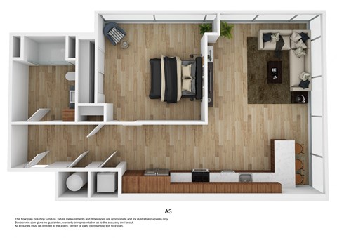 A3 Floor Plan at The 600, Birmingham, 35203