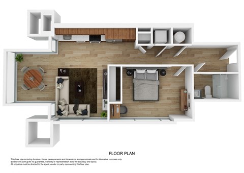 A3A Floor Plan at The 600, Birmingham, AL